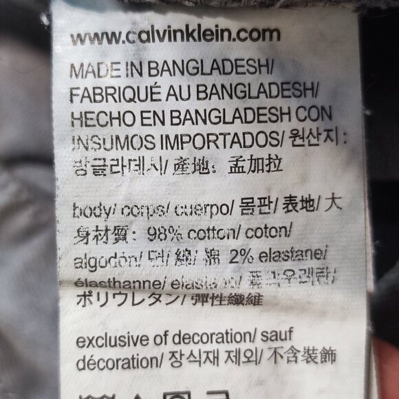 Calvin Klein Jeans straight leg men's size 34 X 32 grey colour - Picture 8 of 13